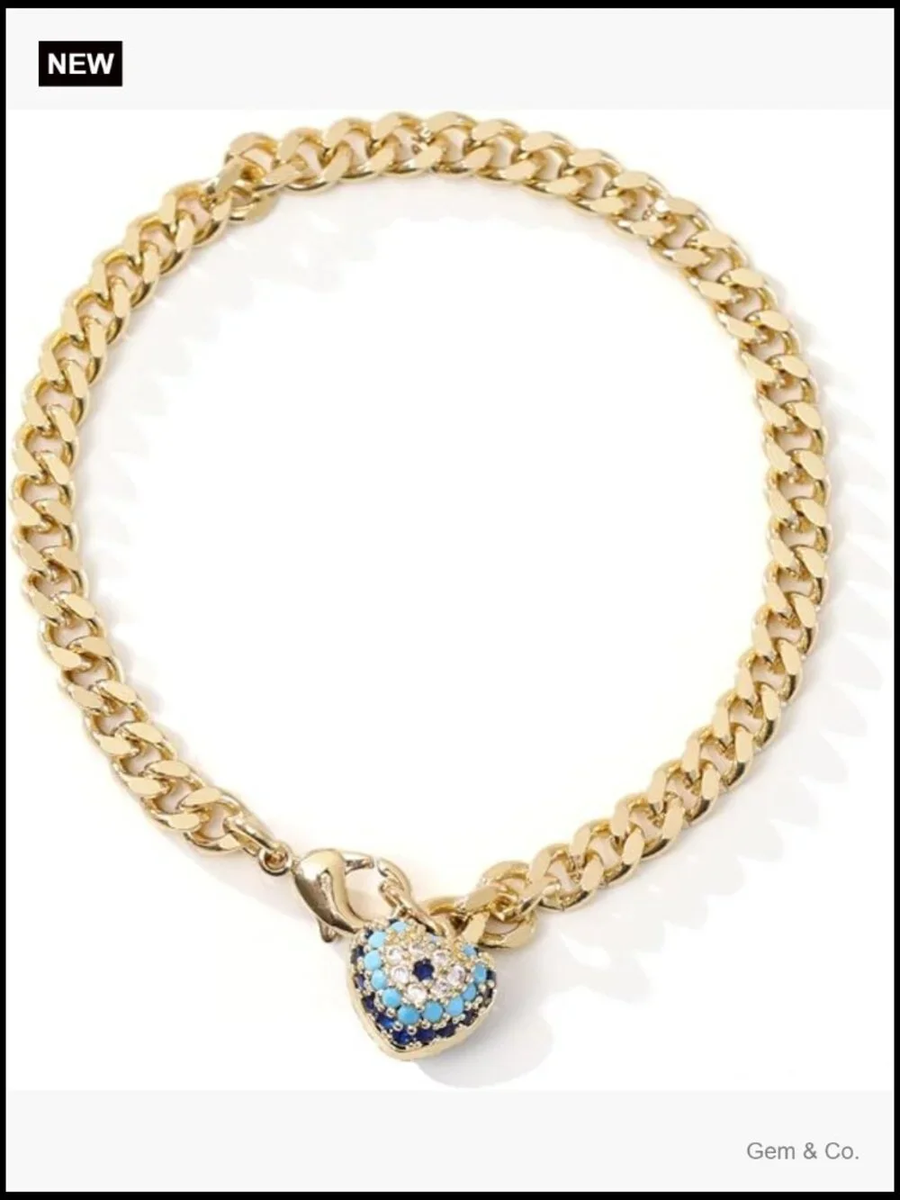 Gold Plated Link Bracelet for Women, Stackable Jewelry, Elegant Charm Bracelet